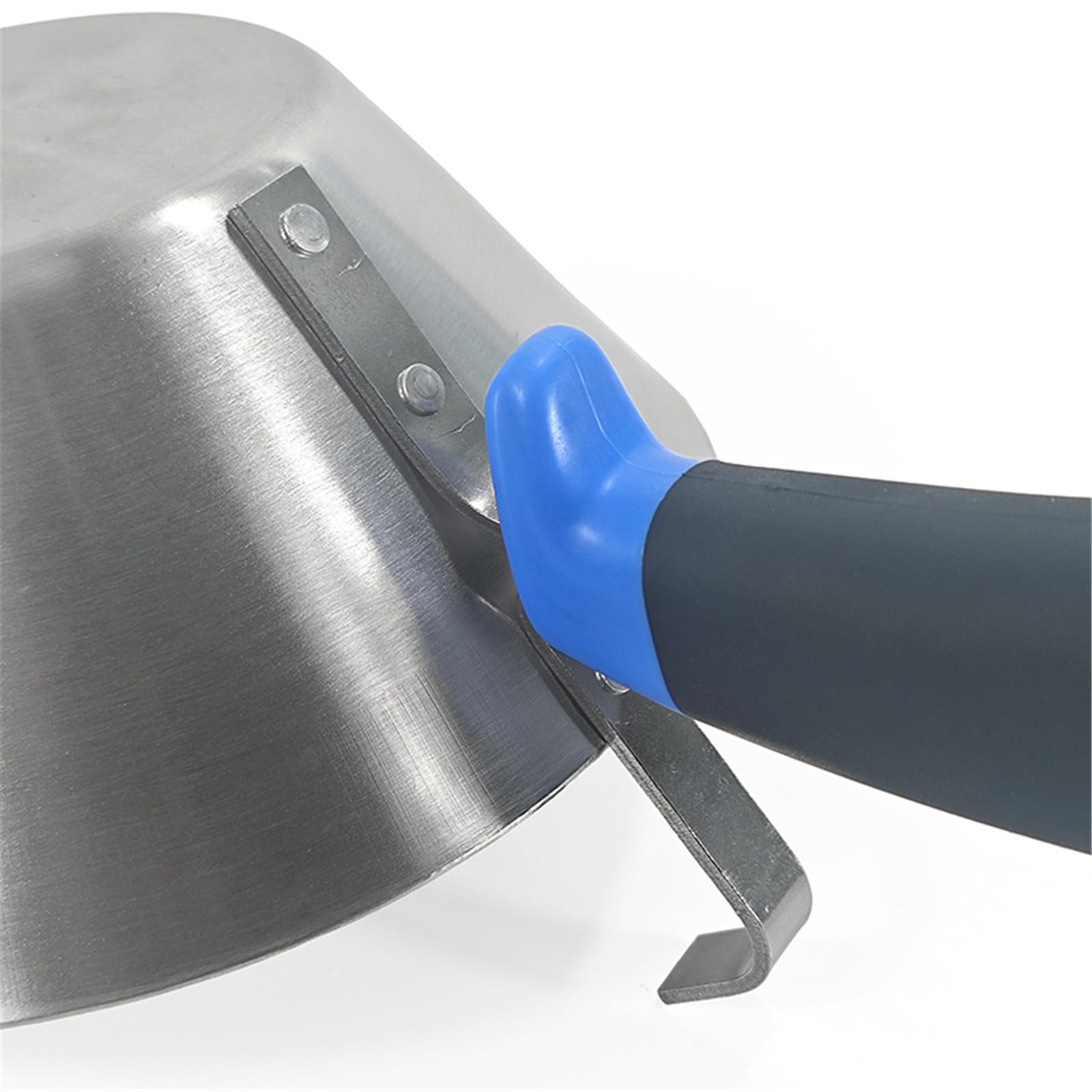 Vaschetta per malta per intonacare le pareti in acciaio inossidabile, ciotola conica da 18 cm con impugnatura per lavori manuali trasporto e finitura del cemento Utilizzare la vaschetta per malta