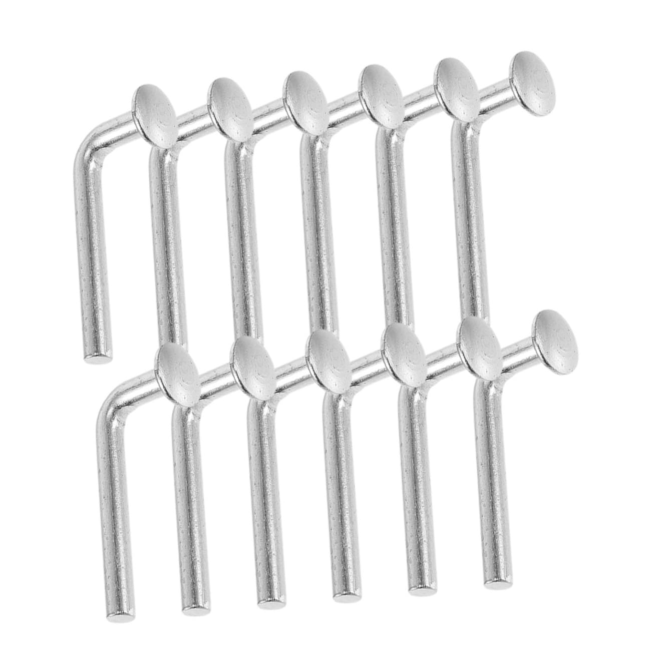 Amosfun 50pcs Pallet Rack Drop Pins Heavy Duty Bolts Safety Fasteners for Secure Shelving Units Bolt Clips Design for Pallet Racking Accessories