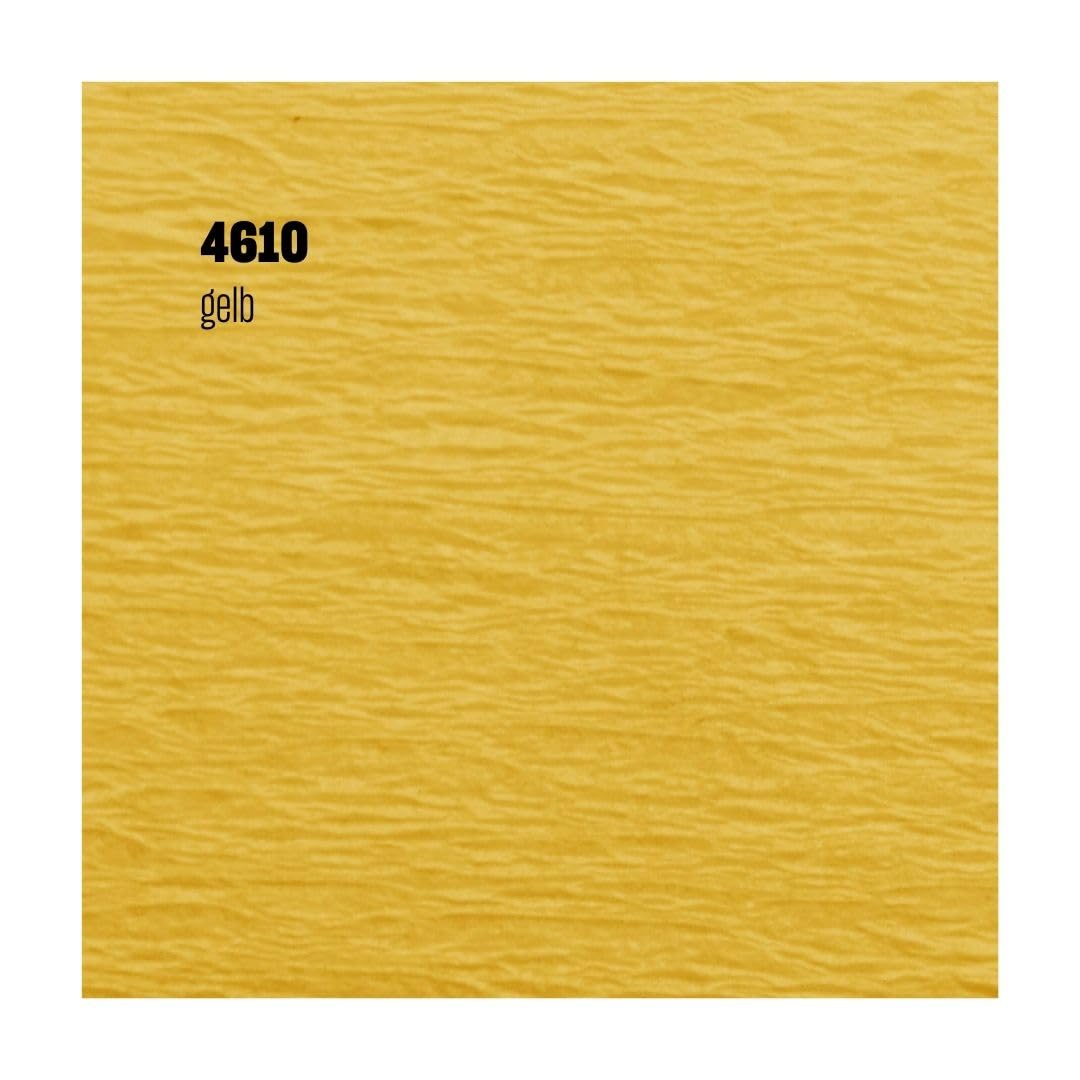Staufen Werola - Aquarola Krepppapier gelb, 100 Rollen | Rolle mit je 50 x 250 cm, nicht abfärbendes Bastelpapier für Schule, Deko, DIY & Floristik