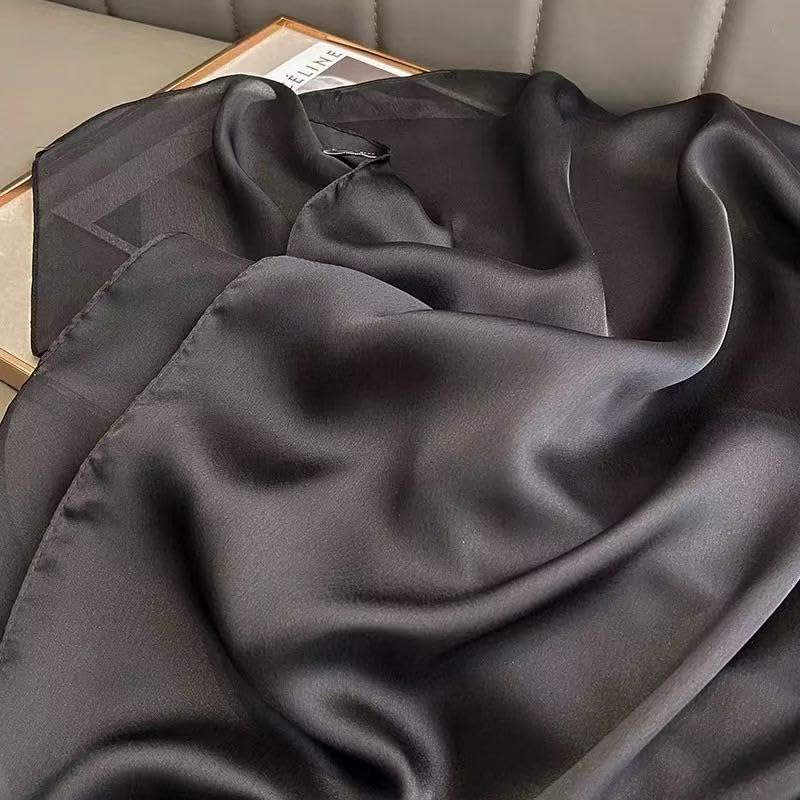 FairyCity Womens oversized Luxury Silk Scarf Long Satin Scarf Lightweight Fashion Shawl Wrap - Image 4