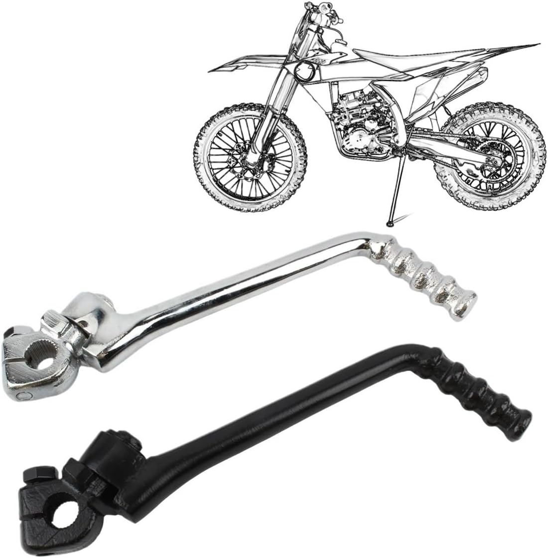 Motorcycle Start Lever 13mm Motorcycle Accessories Kick Starter Lever Pedal for 50cc 70cc 90cc 110cc 125cc 140cc 150cc 160cc