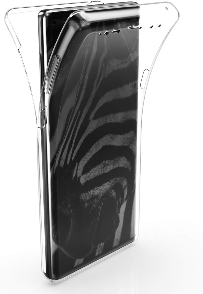 kwmobile Carcasa Compatible con Samsung Galaxy Note 9 - Funda Completa 360 para móvil - Cover Doble - Transparente