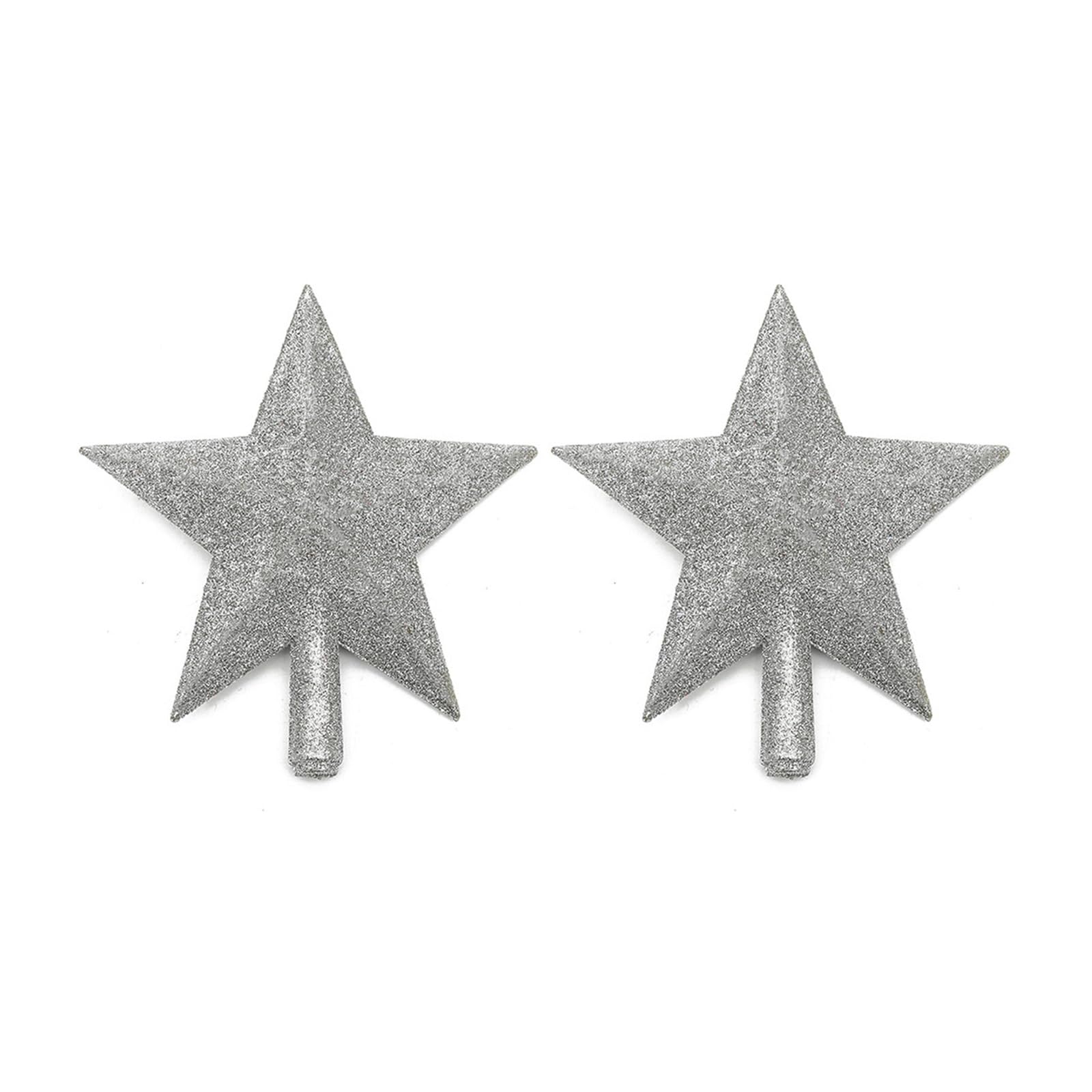 Lerpwige 2Pieces Star Christmas Tree Toppers Decoration Eye Catching Toppers Set For Elegant Adornment Sparkling