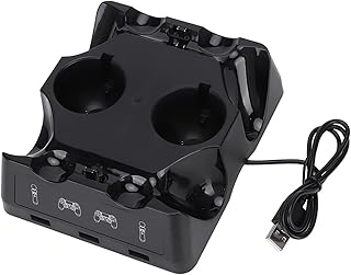 Base De Carregador, Carregue Dois Ps4s E Dois Punhos Móveis PS4 Simultaneamente, Design Ergonômico Para PS4/PS4 MOVE/PS4 VR