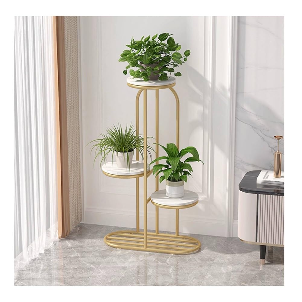 Support à plantes à plusieurs niveaux en métal robuste pour pots de fleurs intérieur