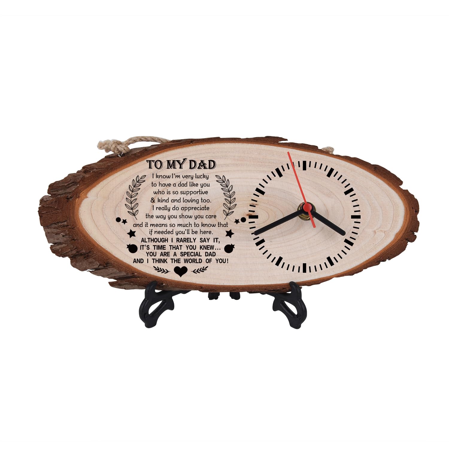 Christmas Birthday Gift For Dad Personalized Dad Clock Gift - Engraved ...