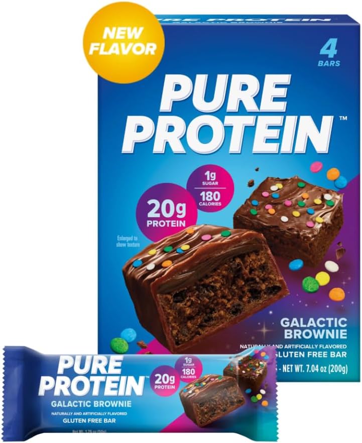 Amazon.com : Pure Protein Bars, Galactic Brownie, 20g High Protein ...