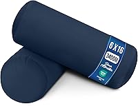 Utopia Bedding Bolster Pillow Inserts (Pack of 2, Navy, 6x16) - Decorative Bed Couch Pillows for Comfort & Support