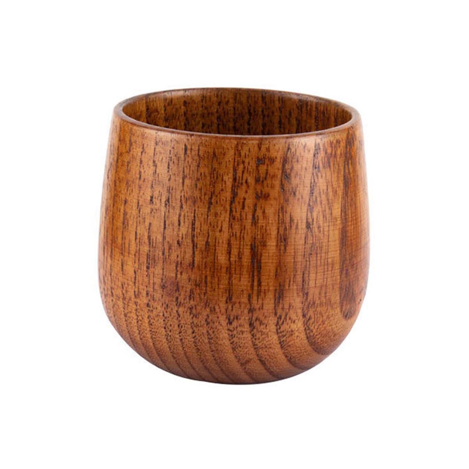 Buxuaaaa Small Big Belly Cup Wood Cups Japanese Tea Cup Coffee Mug Natural Wood Perfect For Home Kitchen Cold Or Hot Drinks Coffee Mugs For Drinking