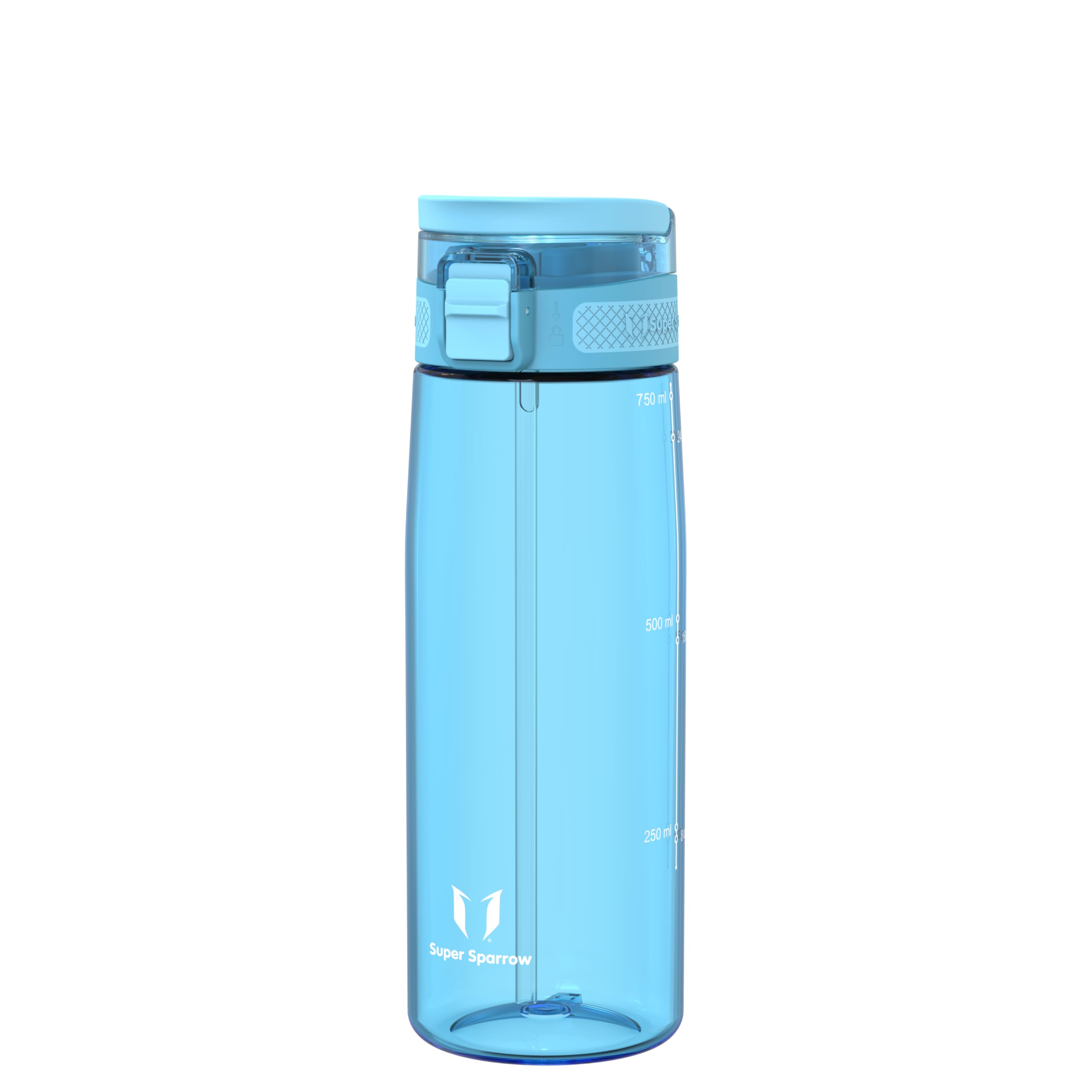 Super Sparrow Borraccia - TouchSip Sportiva Bottiglia - 500ml/750ml/1L - Tritan Senza BPA, a Prova di Perdite - Borracce con Cannuccia Ideale per Scuola e Sport