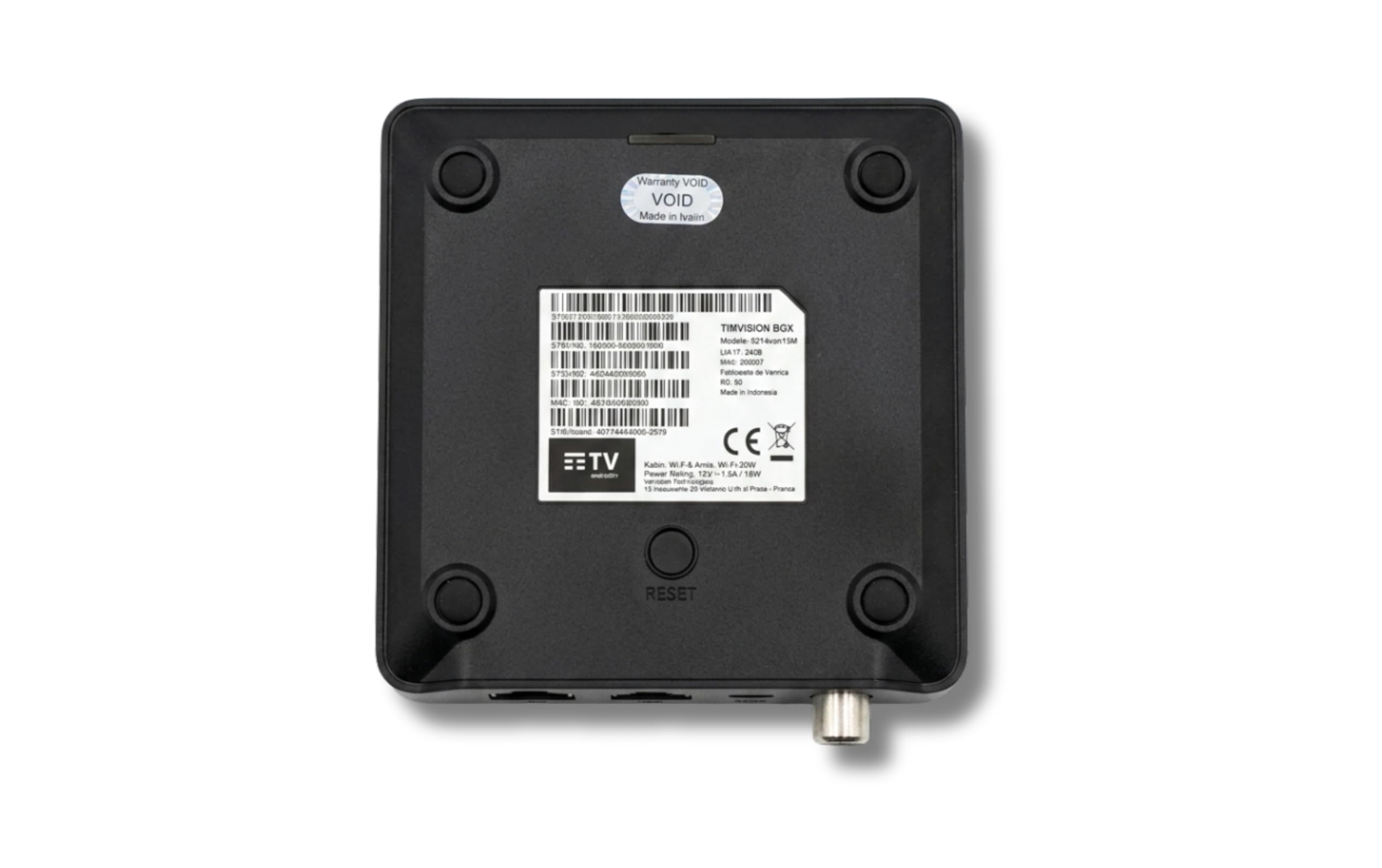 T I M Box Cristal UZY4087 DVBT2 TV 4K Wi‑Fi 7 Dual Band Edizione 2026 | T I M Box Cristal Vantiva Decoder TV Con Codifica Video HEVC Main 10 Android 14, telecomando Bluetooth e Microfoni Far Field
