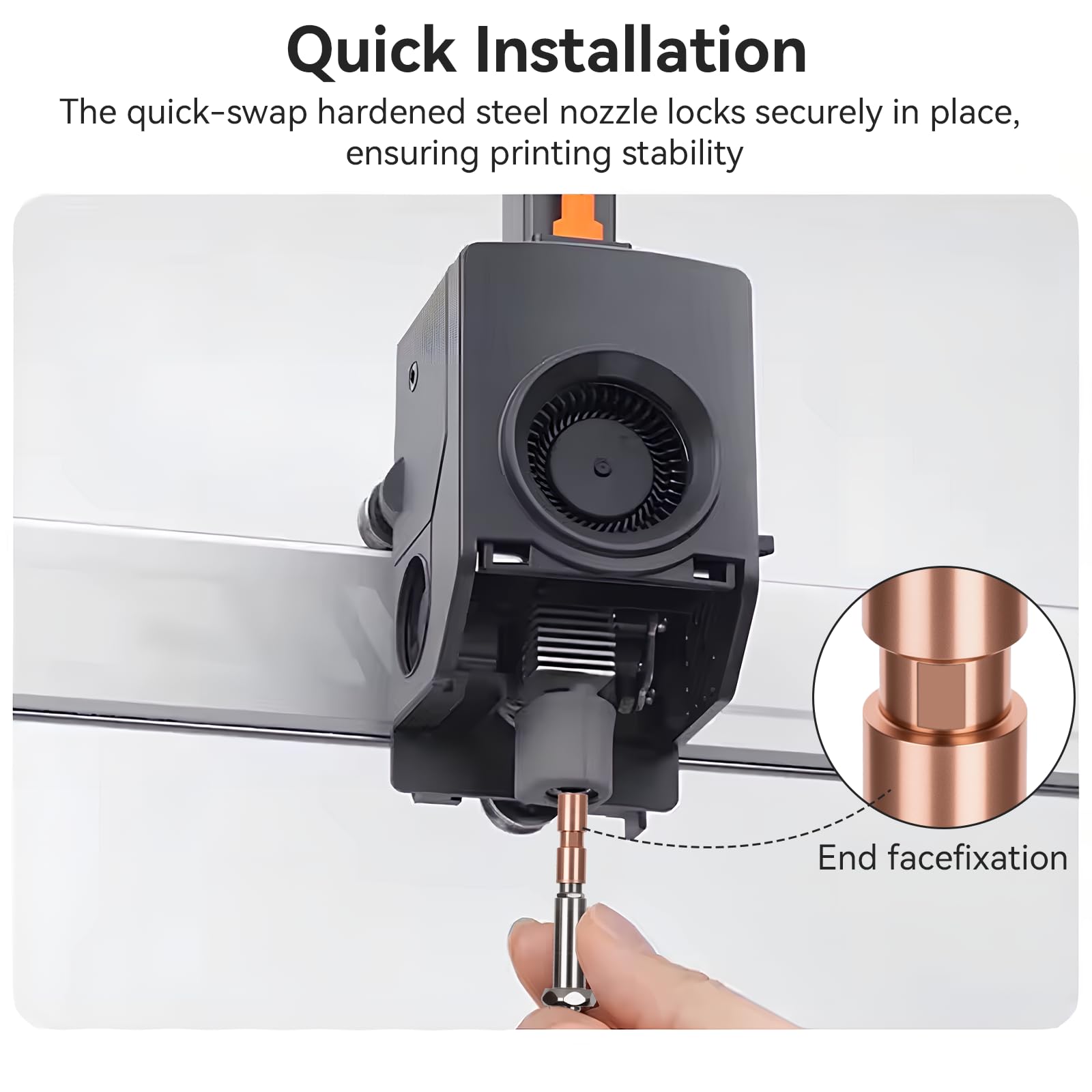 Upgrade Kobra 3 Max Hotend Bi-Metal Estrusore Replacement con 0.4/0.6/0.8mm Quick-Swap Ugelli in Acciaio Temprato e Copertura in Silicone Compatible with Anycubic Kobra 3 Max/Combo Stampante 3D