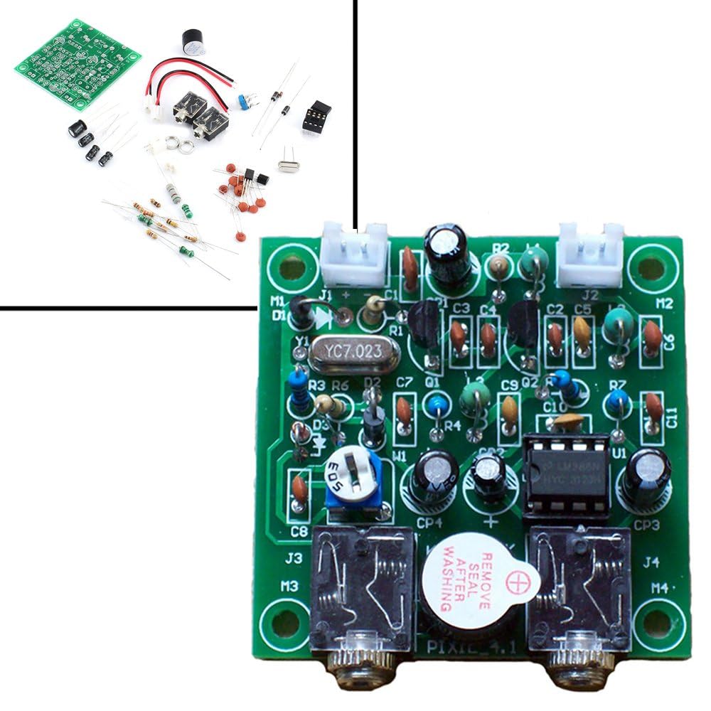 APUWE Shortwave Transmitter Receiver HAM Radio 40M CW Version 4.1 7.023-7.026MHz QRP Pixie Kits DIY with Buzzer Transceiver