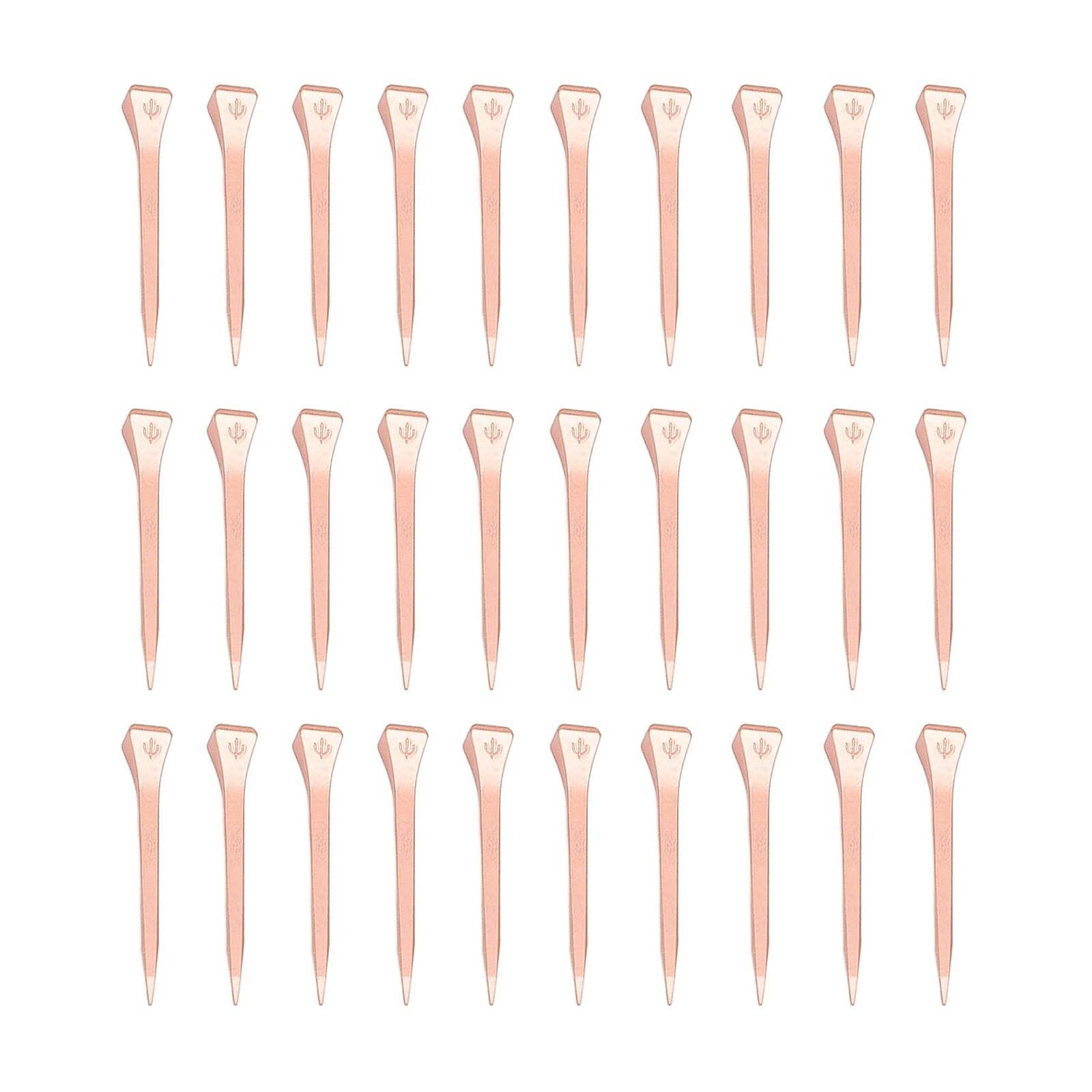 YFaith 30pcs Horseshoe Nails, 54mm Hoof Nails, Carbon Steel Horseshoe Nails, Sports Equipment, Hoof Nails for Horses, Hard and High Strength, Copper Colour, for Fixing Horseshoe