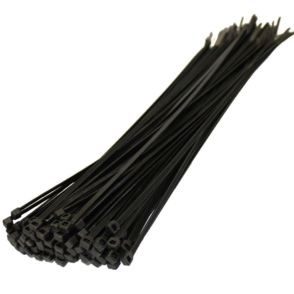 All Trade Direct Black 50 X Cable Ties 370Mm X 4.8Mm Zip Tie Bases