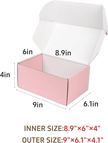 Miniatura 216 de Cajas de envío pequeñas de 6 x 4 x 2 pulgadas para pequeñas empresas, paquete de 30 cajas de correo moradas, caja de embalaje de cartón corrugado