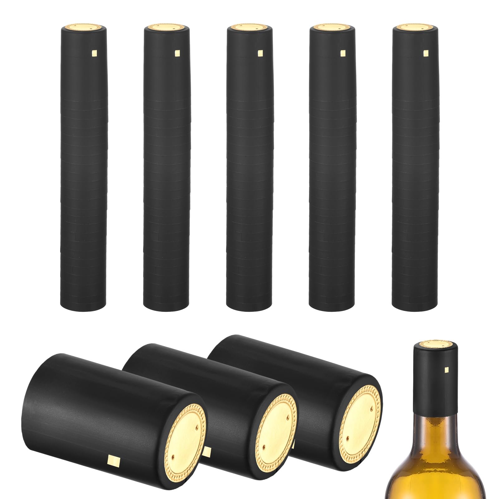 Capsules thermorétractables en PVC pour bouteilles de vin de cuisine à la maison et création de crus