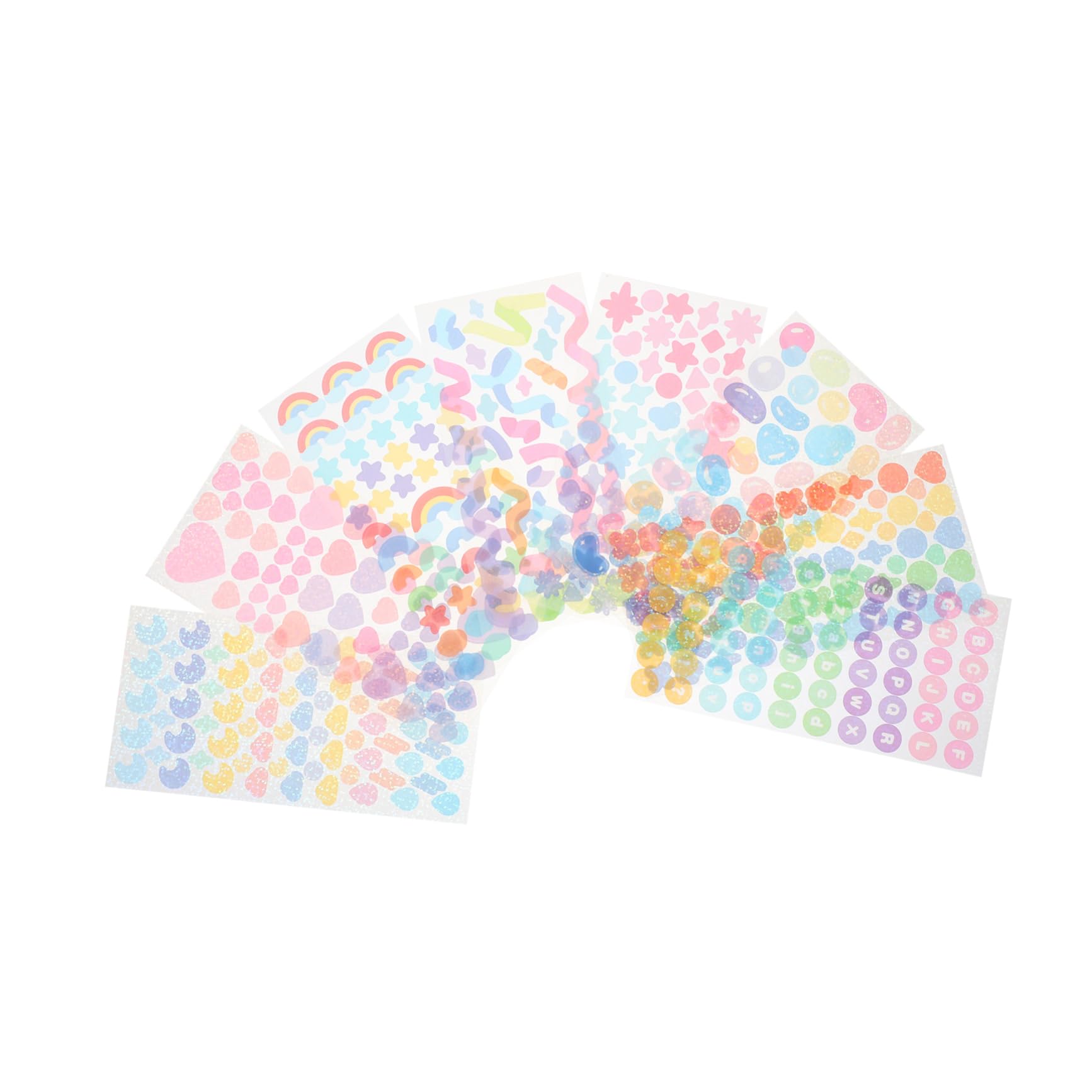 HOMSFOU 3 Series Pegatinas Decorativas Autoadhesivas De Manualidades Álbumes Y Diarios Decorar Y Habitaciones 8 Hojas*3