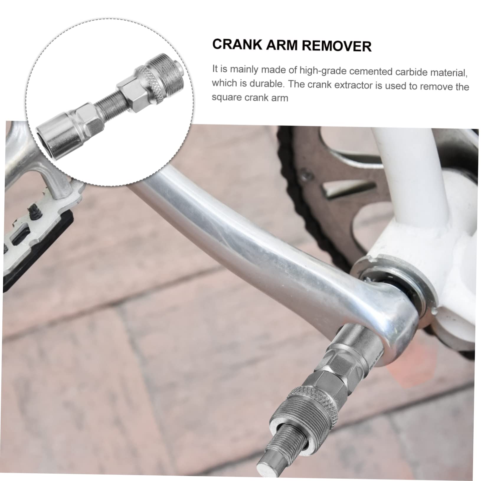 ibasenice Extractor de manivela Herramienta de Soporte Inferior Herramienta extractora de manivela Herramienta de extracción de bielas Herramienta para Quitar bielas de Bicicleta