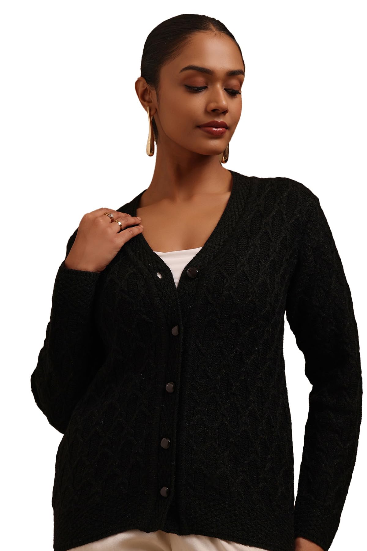 soch Womens Acrylic Knitted Cardigan-picture-14