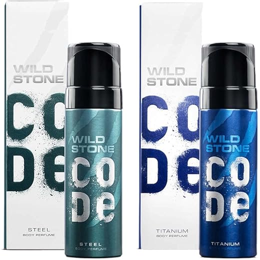 WILD STONE CODE Body Perfume - Long Lasting 150Ml x2