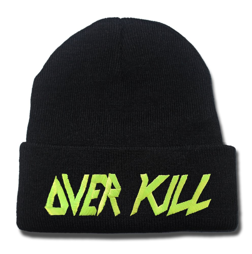 BARONL Overkill Band Logo Beanie Fashion Unisex Embroidery Beanies Skullies Knitted Hats Skull Caps