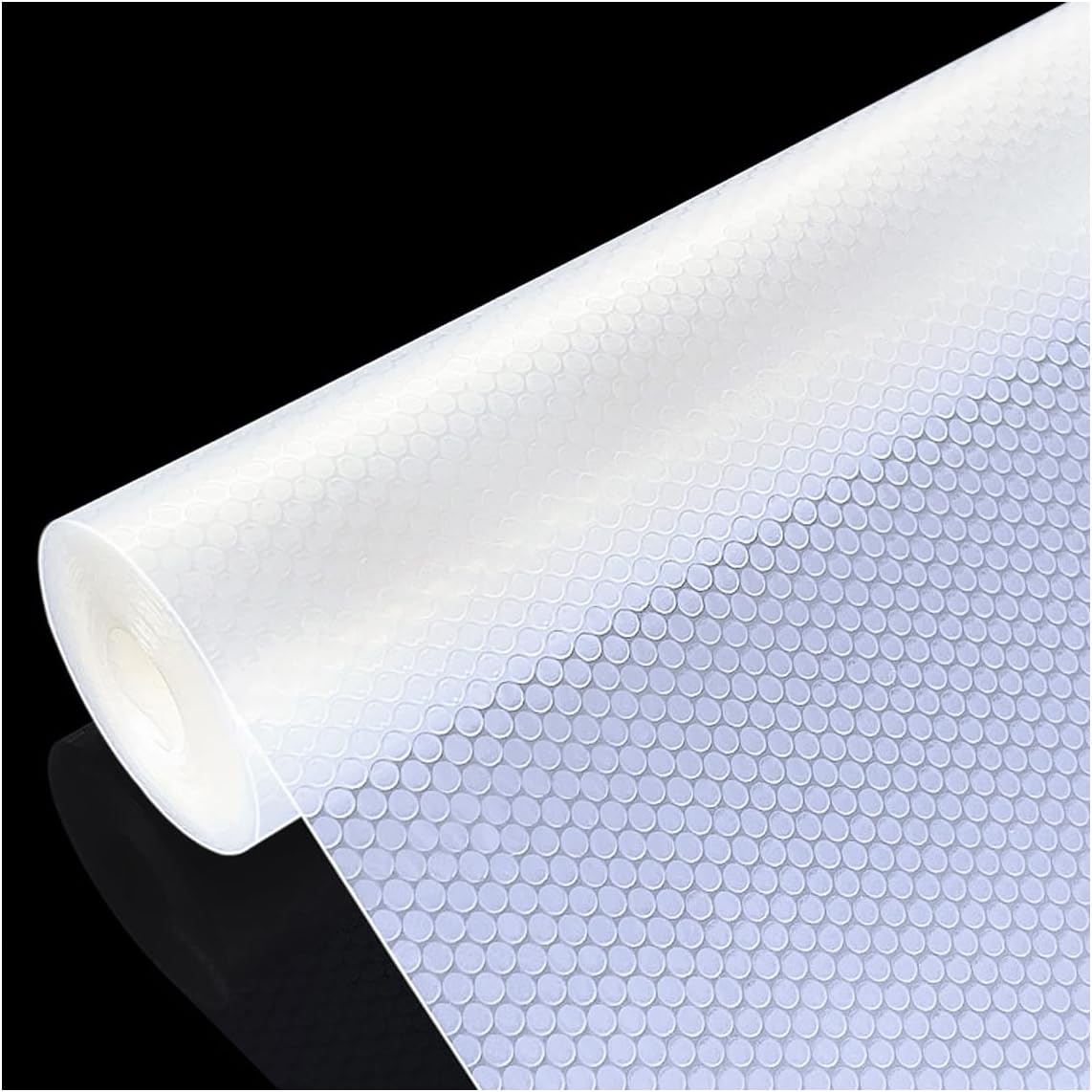 Shelf Liners for Kitchen Cabinets Refrigerator Liners Kitchen Cupboard Liner Durable Plastic Drawer Mats EVA Material Transparent Thickened Version,Width 50cm to 55cm,50cmx500cm