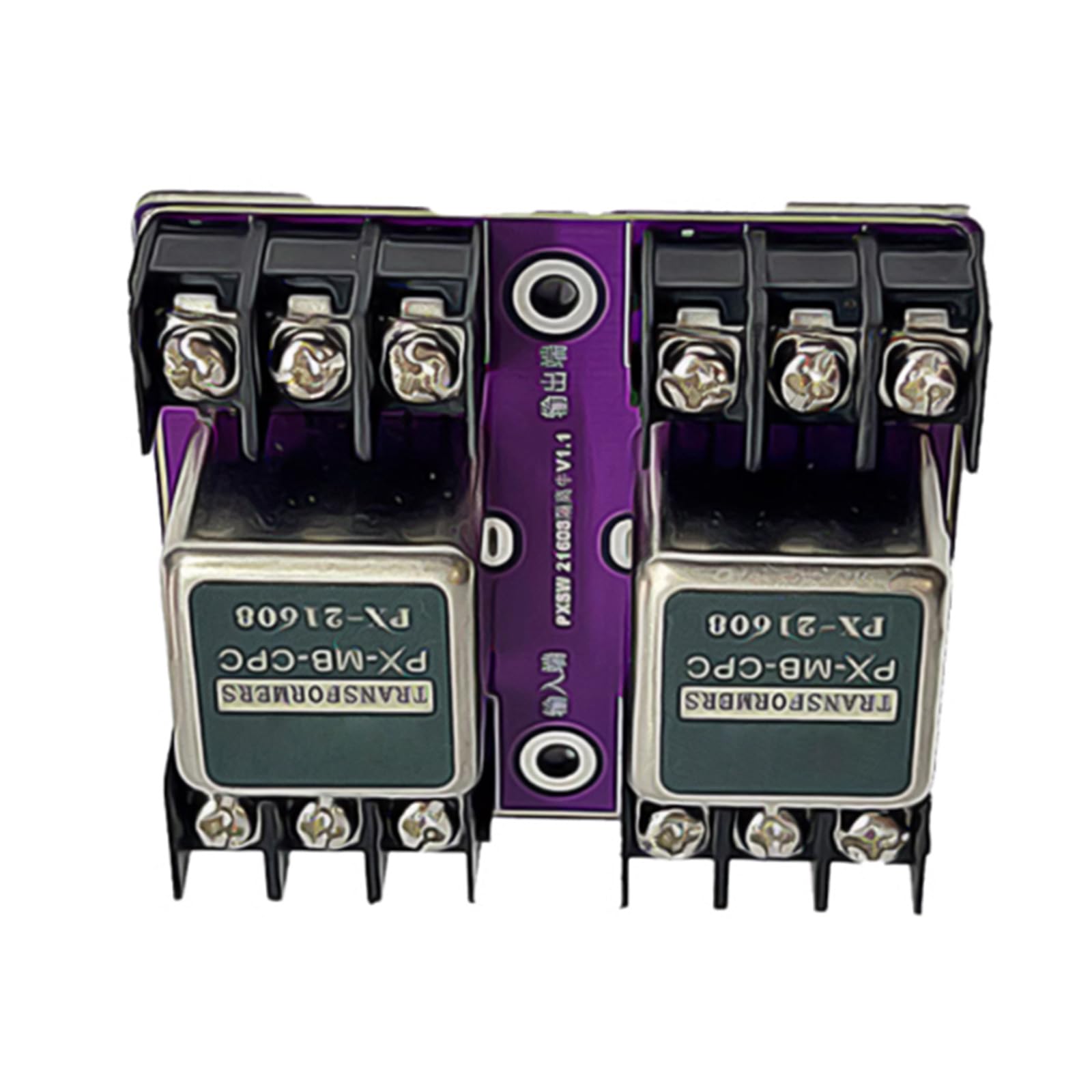 Aislador de sonido de conversión simétrico y desequilibrado 21608 Permalloy Transformador de voltaje de aislamiento acústico 600: 600 20 Hz-20 kHz Accesorios para adaptador de computadora