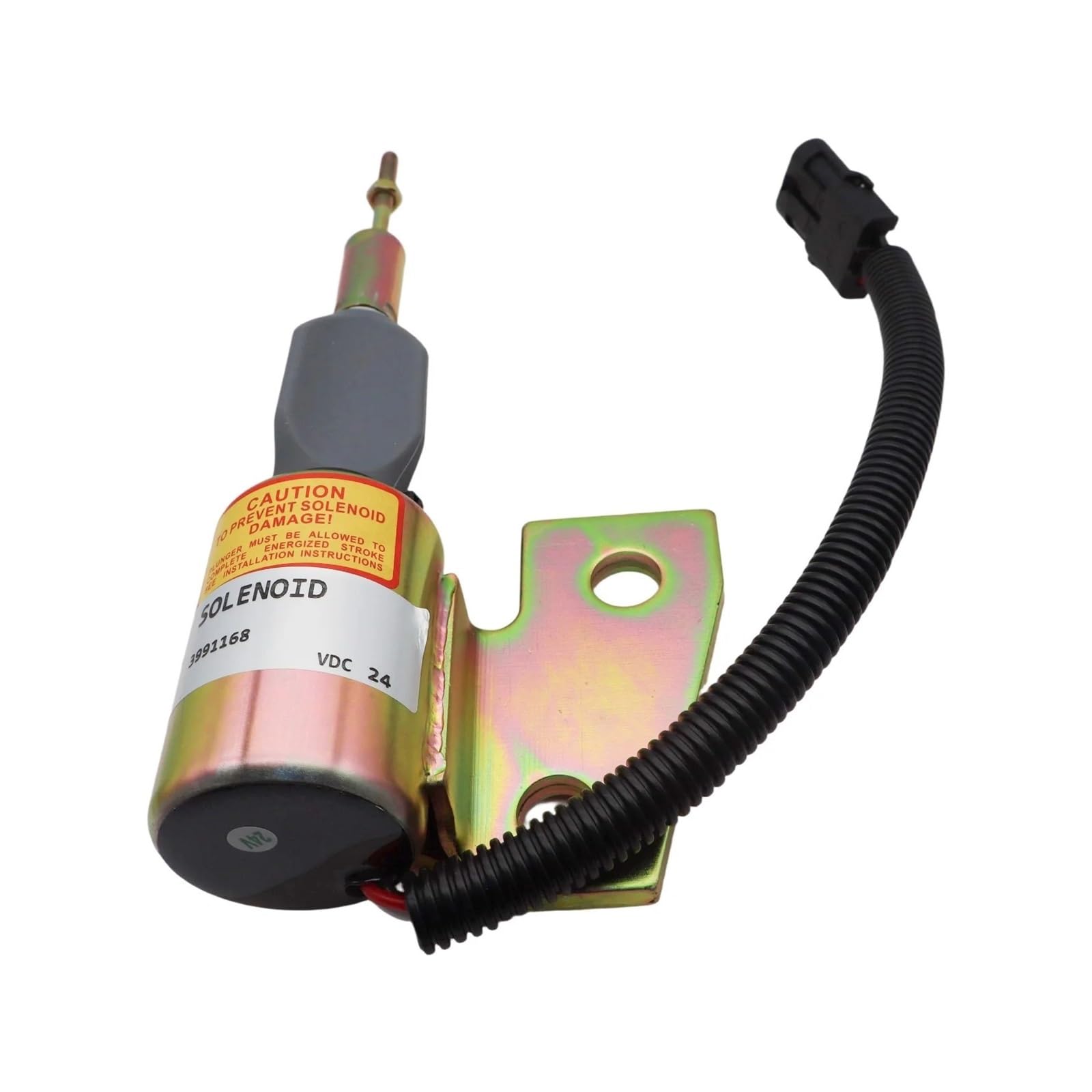 Hdrtcbu One Color Solenoid Valve For Cummins Heavy Truck 4Bt 5.9L Engine 12V Fuel Stop Solenoid Valve Fuel Stop Solenoid