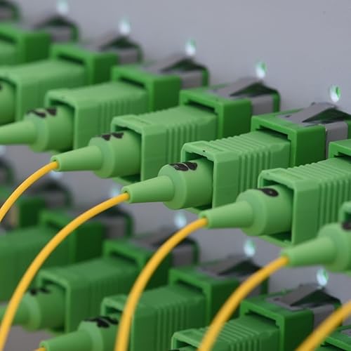 Vista 6 de Acoplador óptico de fibra óptica SC verde adaptador de fibra óptica monomodo SC, hembra SC a SC hembra APC acoplador óptico de fibra de modo único