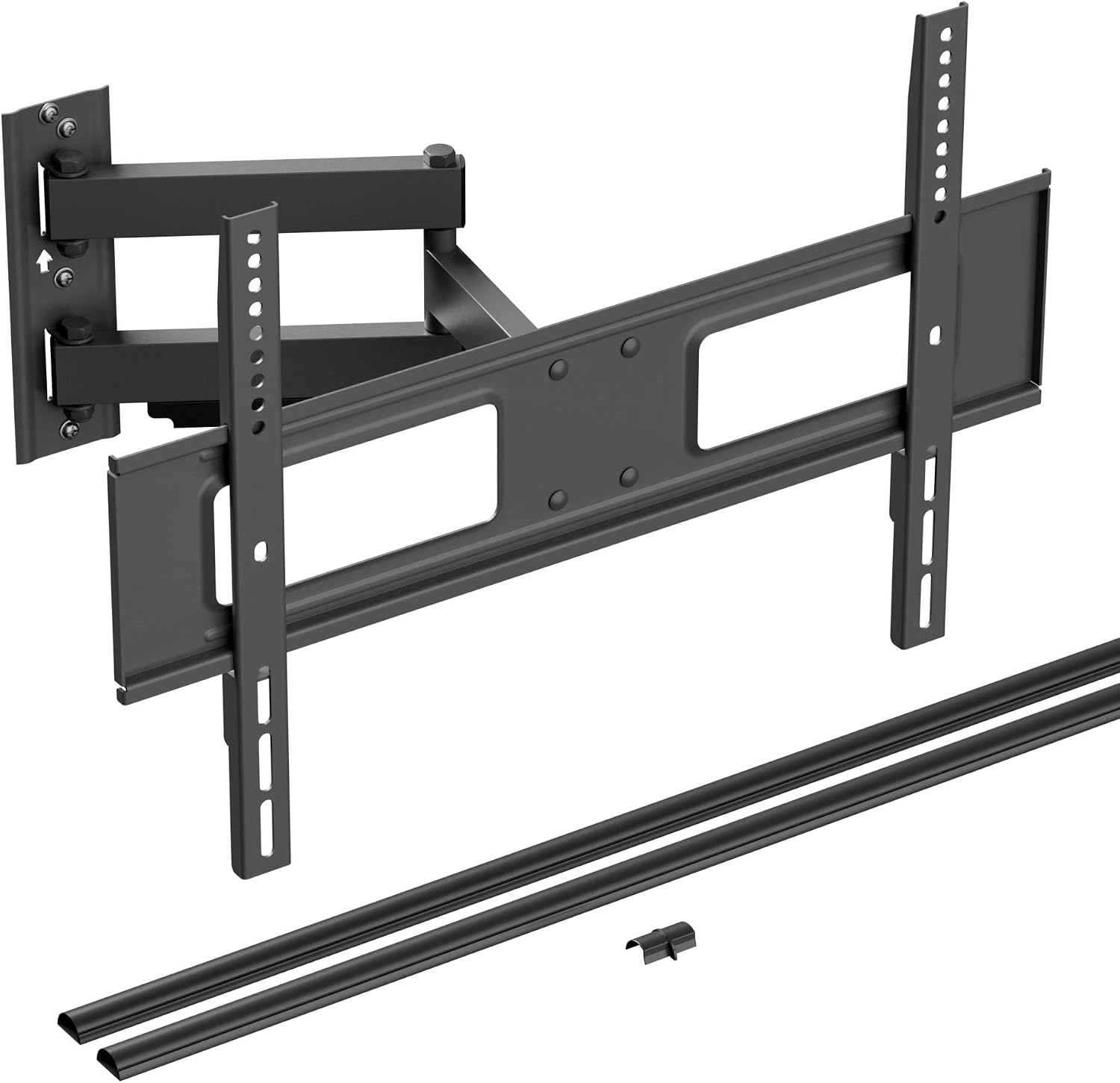 D-Line Half Round 31.4in TV Cord Hider + 50-85in Full Motion TV Wall Mount