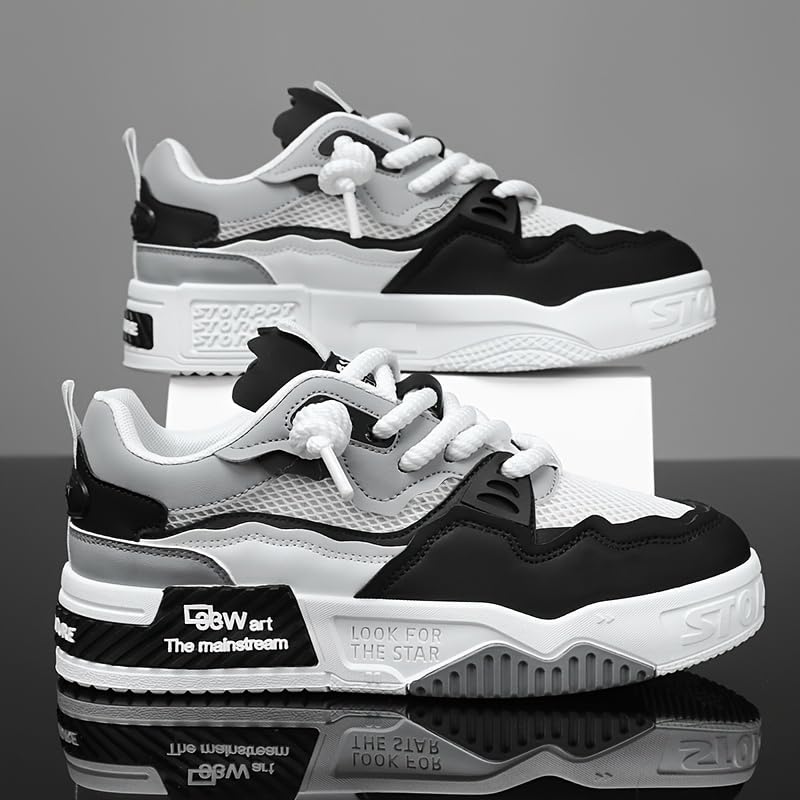 Men's Fashion Sneakers Casual Sports Shoes, All-Season Low Top Lace-Up Trainers for Everyday Wear, Sports & Outdoor Activities3