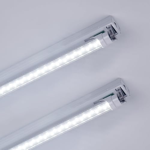 Vista 25 de Barrina Bombillas LED de 8 pies, 44 W, 5500 lm 6500 K, superbrillantes, tubo de luces LED T8 T10 T12, luces LED FA8 de un solo pin, cubierta