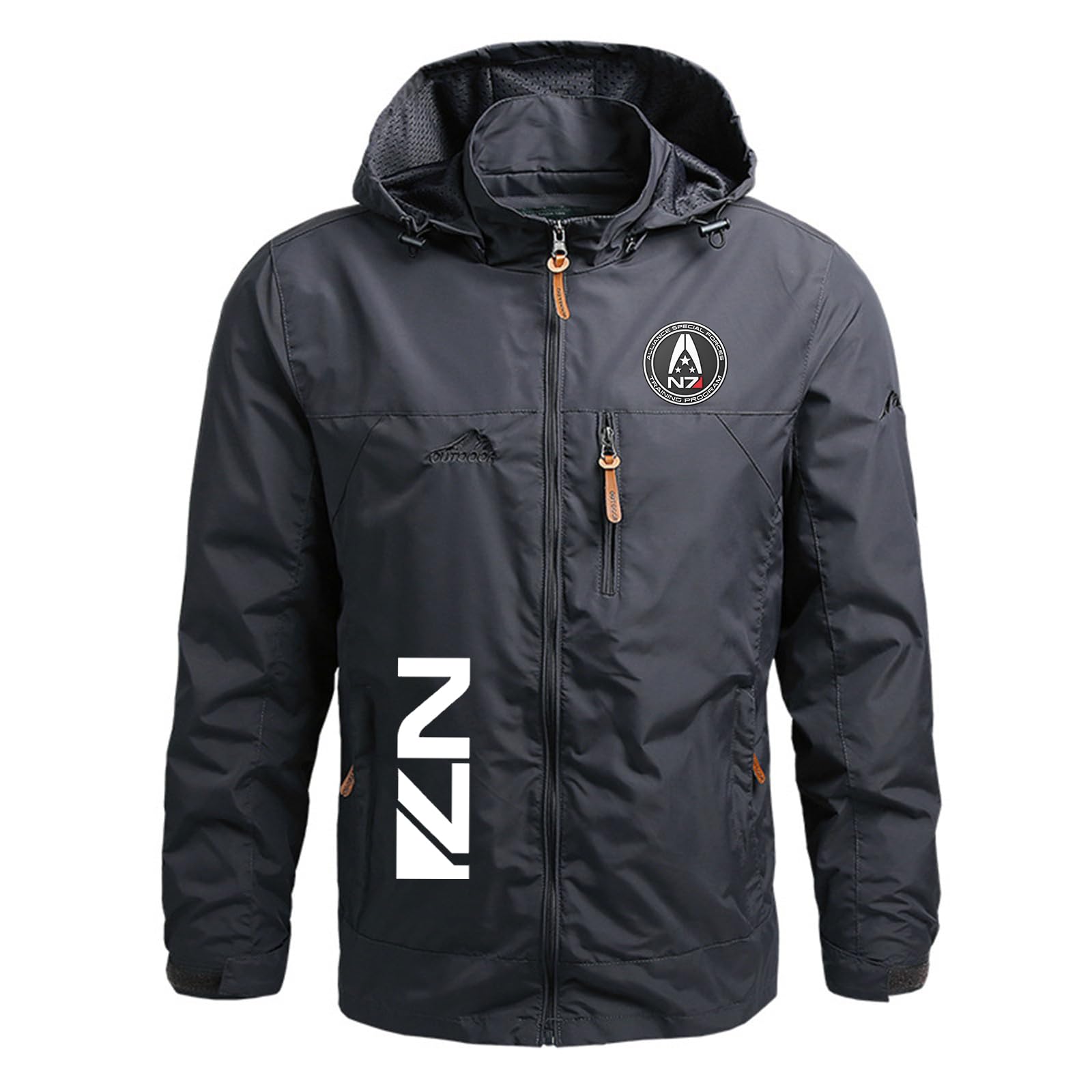 Męskie kurtki softshell bluzy z kapturem do N.7 płaszcz outdoorowy do biegania wiatrówka płaszcz przeciwdeszczowy lekka kurtka z kapturem topy