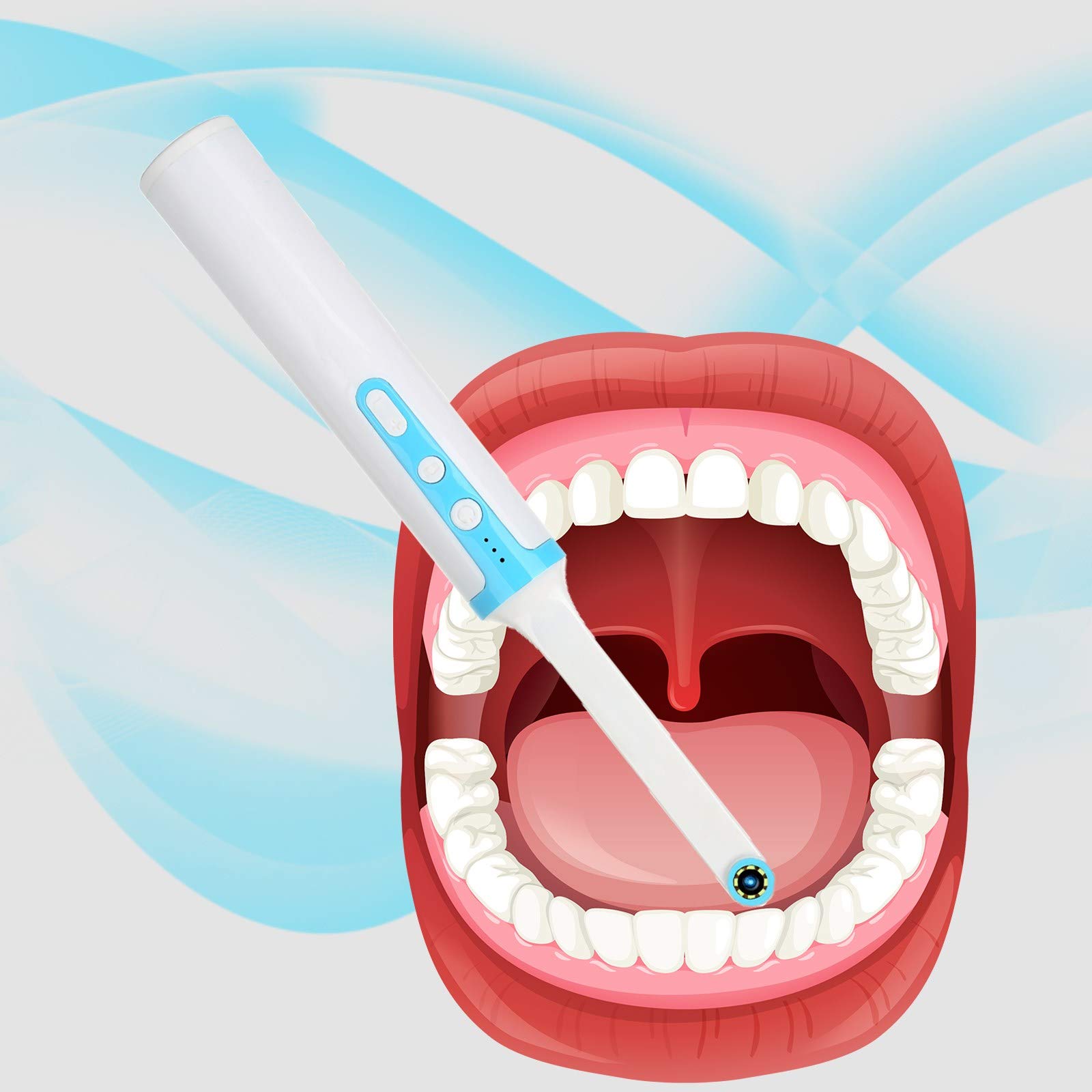 LAYBAY Intraoral Camera, Usb Dental Camera with 8 Adjustable Led Lights Suitable for All Kinds of Mobile Phones