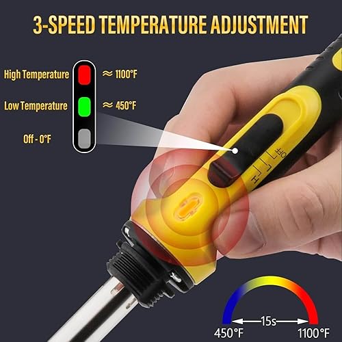 Miniatura 5 de Soldador de plástico de 220 W, 1200 grapas, 40 varillas de soldadura, kit de soldadura 5 en 1, cinta de papel de lija, soporte de malla de alambre,