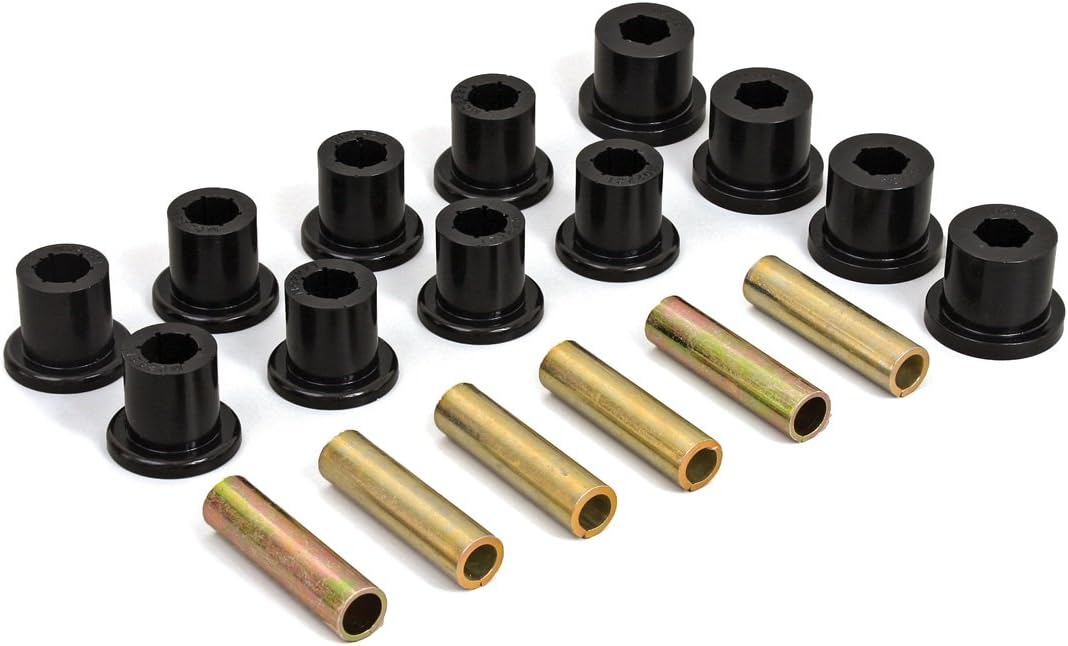 Daystar, Jeep YJ Wrangler Polyurethane Spring Shackle Bushings Front or Rear, fits 1987 to 1996 4WD, KJ02007BK, Made in America, Black