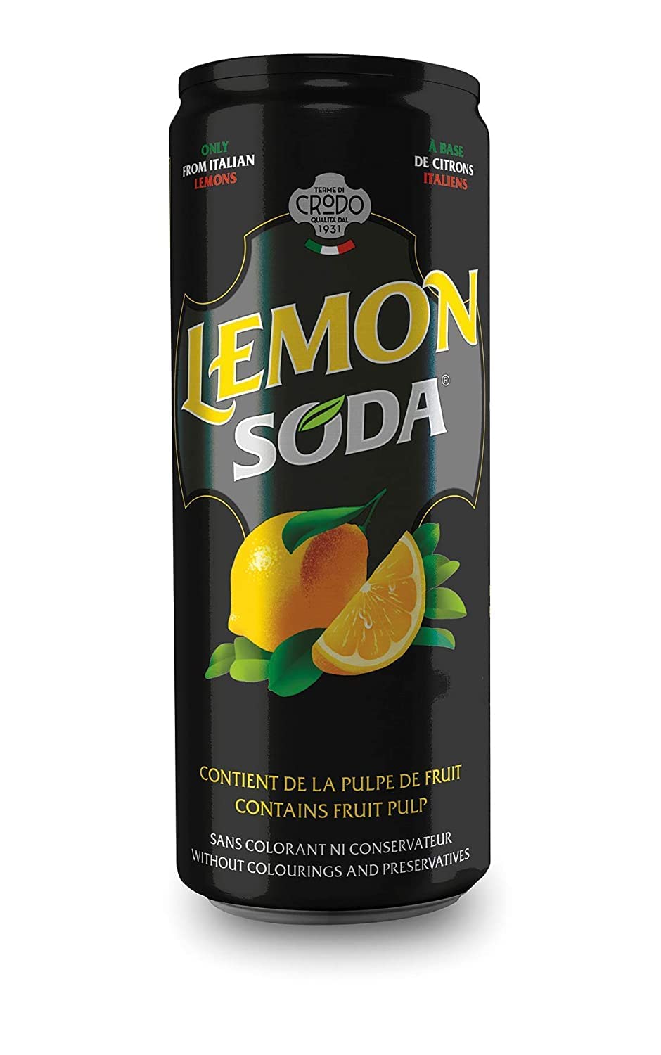 72 latas de limonsoda Oransoda Mojitosoda 330 ml Campari Group italiano bebe + Polpa Gourmet italiano 400 g