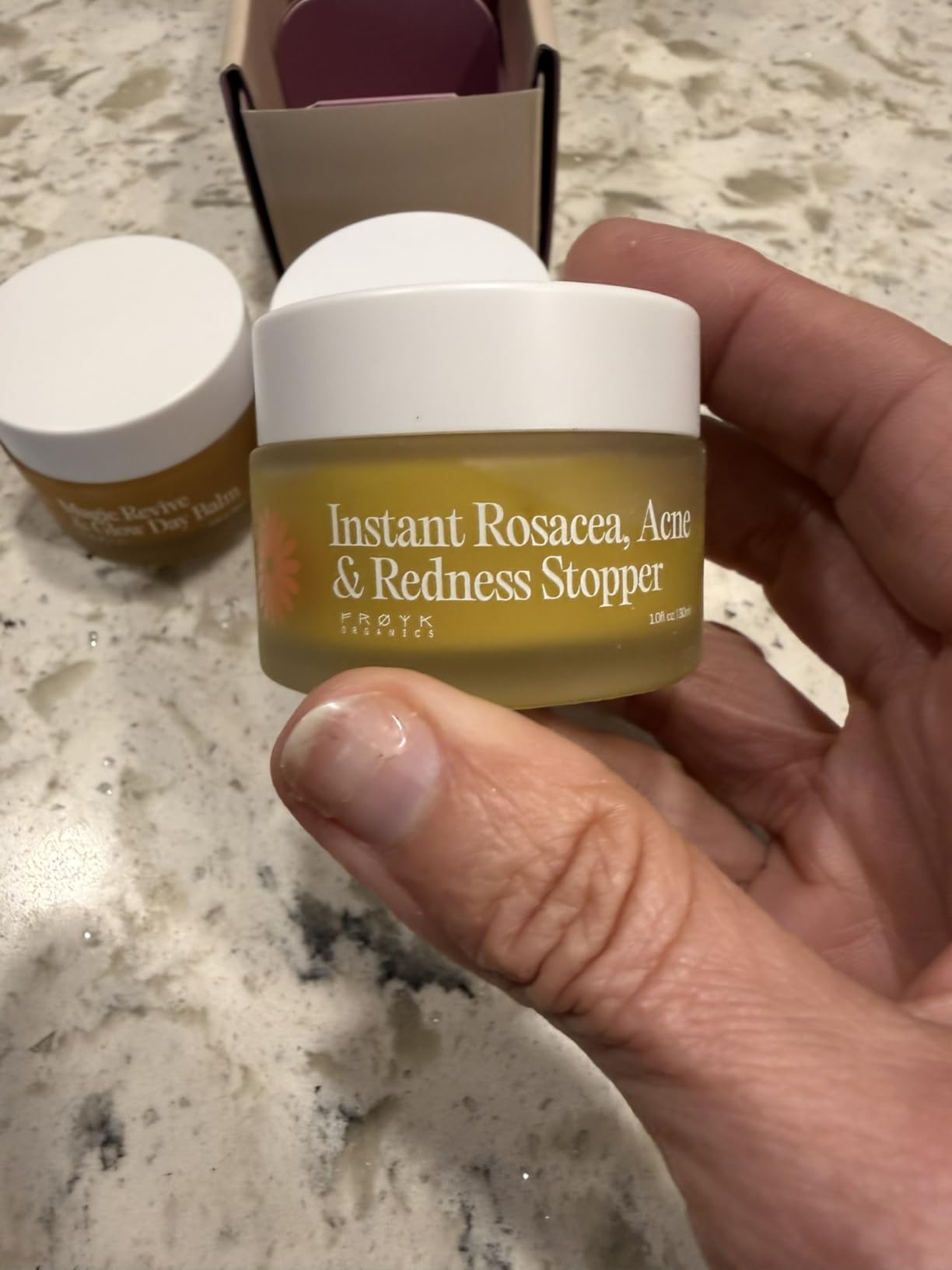 Frøya Organics The Complete Blemish System for Women | Includes Magic Revive & Glow Day Balm, Ultra Cleanse & Revive Face Scrub, Instant Rosacea, Acne & Redness Stopper | 60-Day Supply