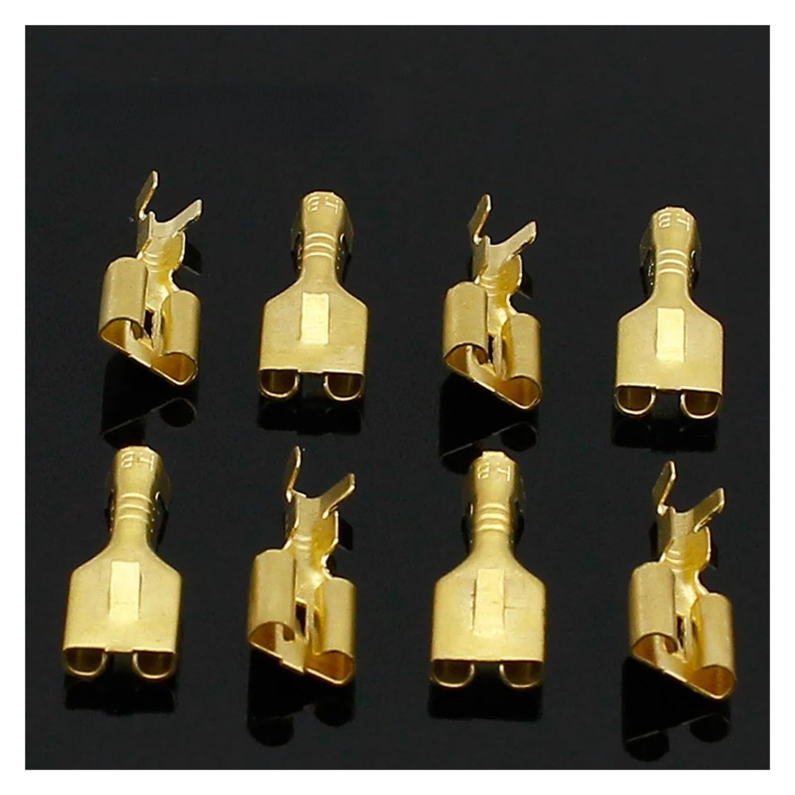 BYLSAGWHT 100pcs, 6.3mm 6.3 Crimp Terminal Female Spade Connector