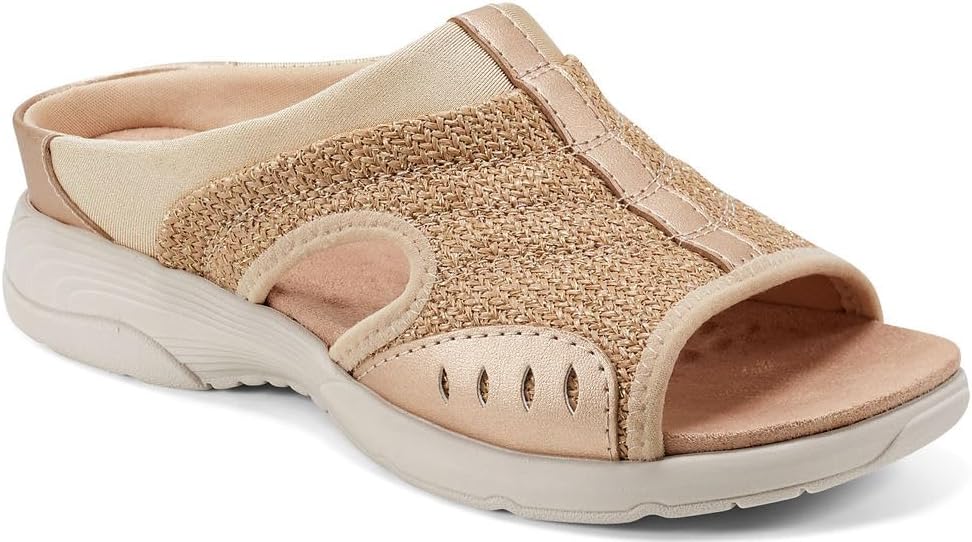 Easy Spirit レディース Traciee2 サンダル, 天然-織-ゴールド。, 9 X