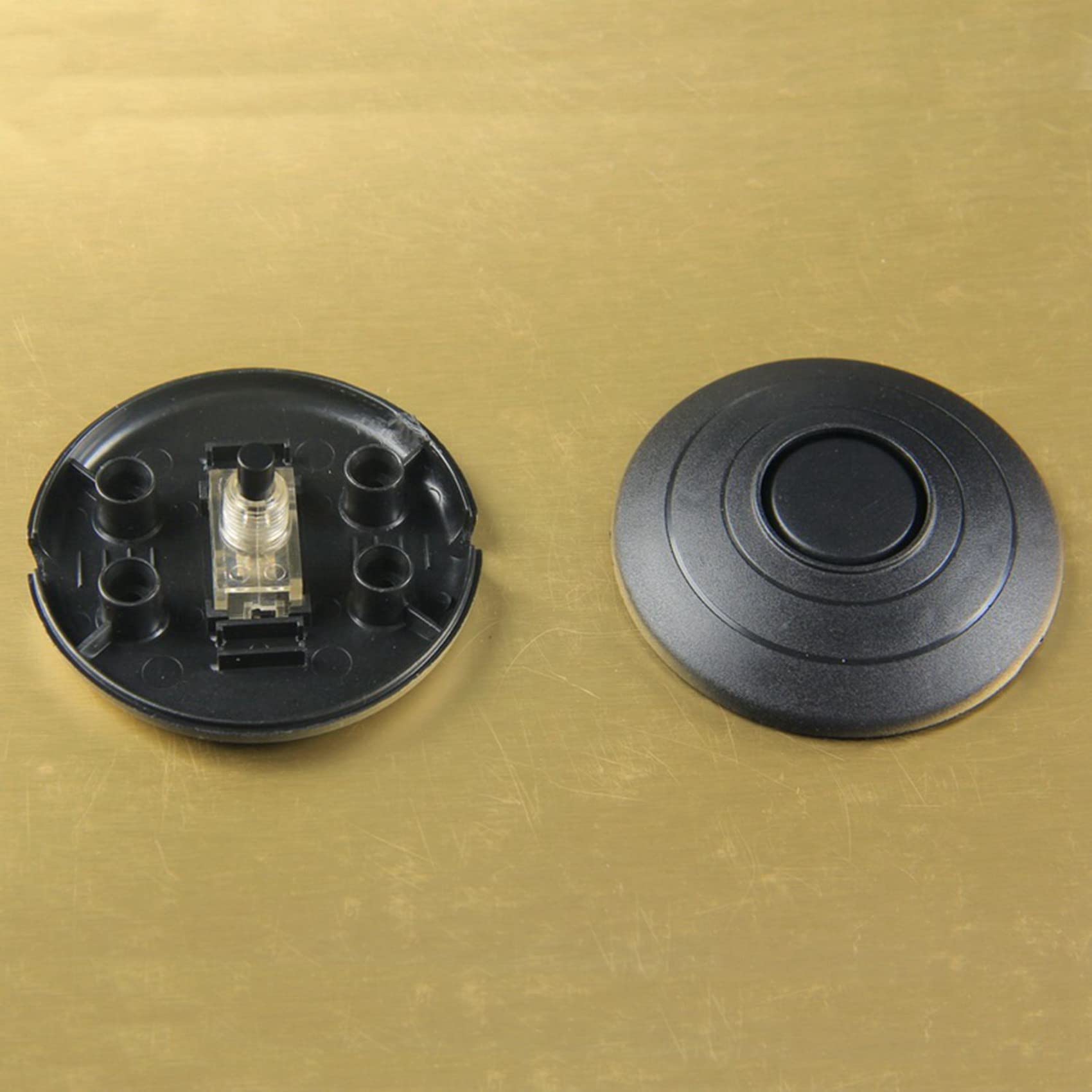 Interruptor De Pie Negro Unipolar - Para Lámparas De Mesa, Pie O Cocina | Control Práctico Con El Pie