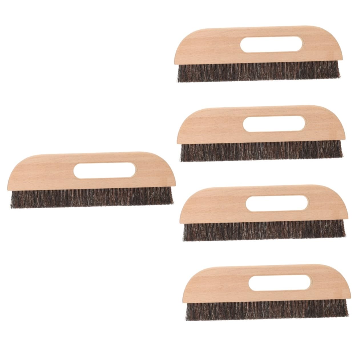 Veemoon 5 Pièces brosse à cheveux longs applicateur poil plus lisse brosse à collier kit d'outils de lissage de papier peint brosse d'entretien des meubles brosse à main Crinière de cheval