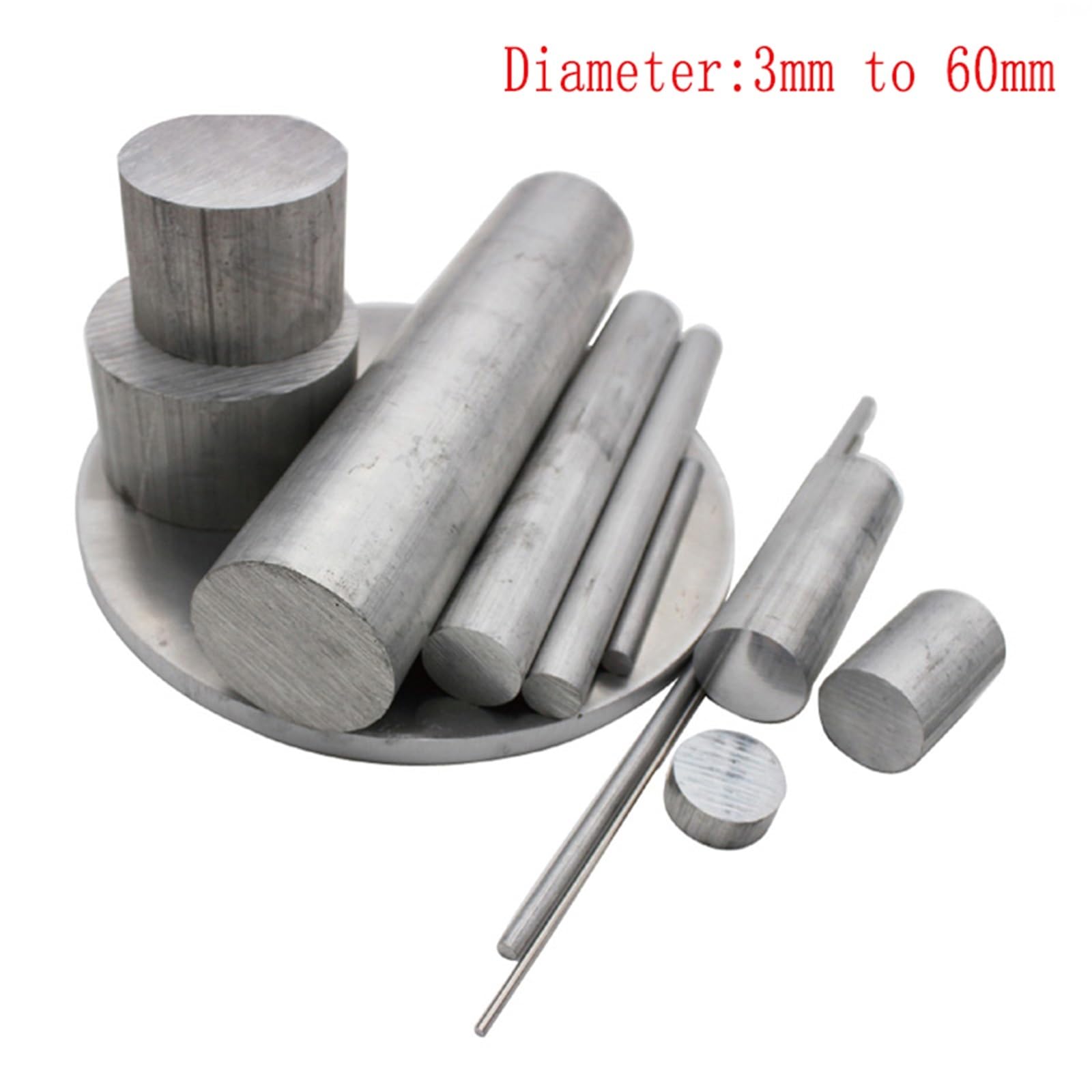 Prowadnica liniowa Pręt liniowy Pręt 6061 Pręt aluminiowy 3-60 mm Średnica 200 250 300 450 mm Długość liniowej osi optycznej prowadnicy ślizgowej (rozmiar: 5 x 300 mm 5 sztuk)