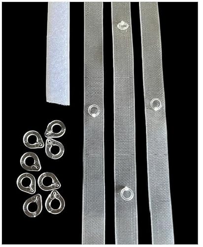 Cinta Romana Anillas para Stores. con Tira Gancho, con Anillas Final (10 MTS)