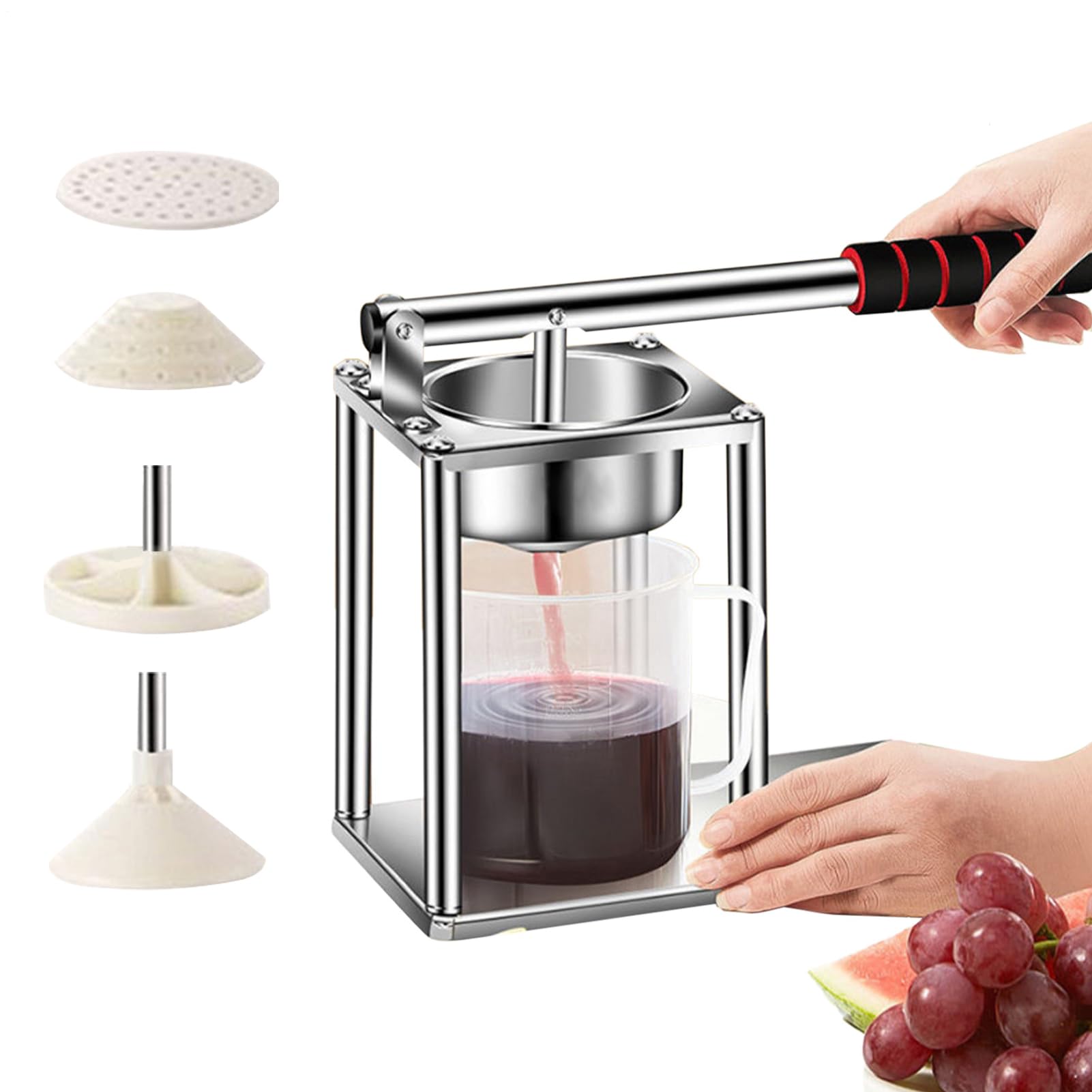 Exprimidor Manual Prensa exprimidor de frutas portátil accionado a mano sin