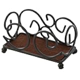 Thirstystone Black Upright Iron Scroll Coaster Holder Holds 4-4” Round or Square Coasters