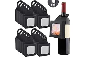 DIYDEC Kraft Paper Wine Bottle Candy Boxes for Presents