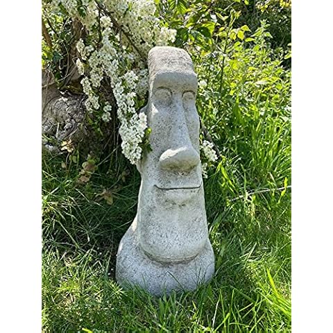 Statue Moai en pierre Burgess Cover