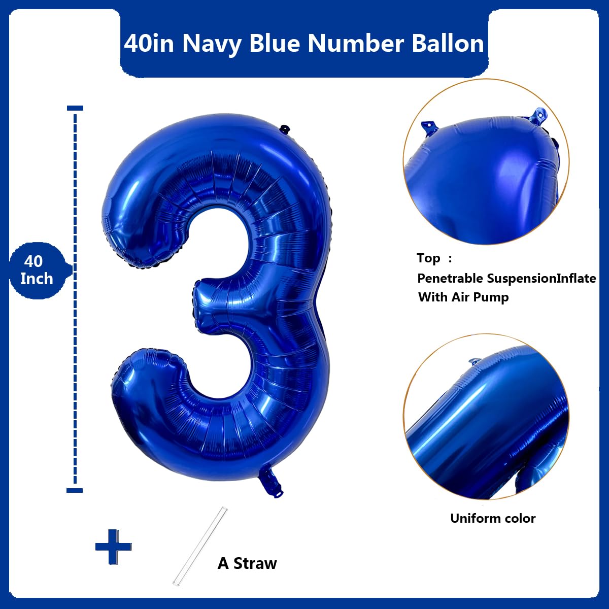 Red 0 balloon 40 Inch Giant Helium Foil Number 0 to 9 Red Balloon Birthday Wedding Party Digital Decorations (Number 0) — view 164